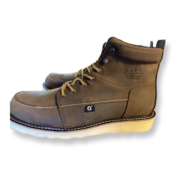 Brand New QLTY - Regular Toe Brown Leather Work Boot Men’s Size 14 main image 6